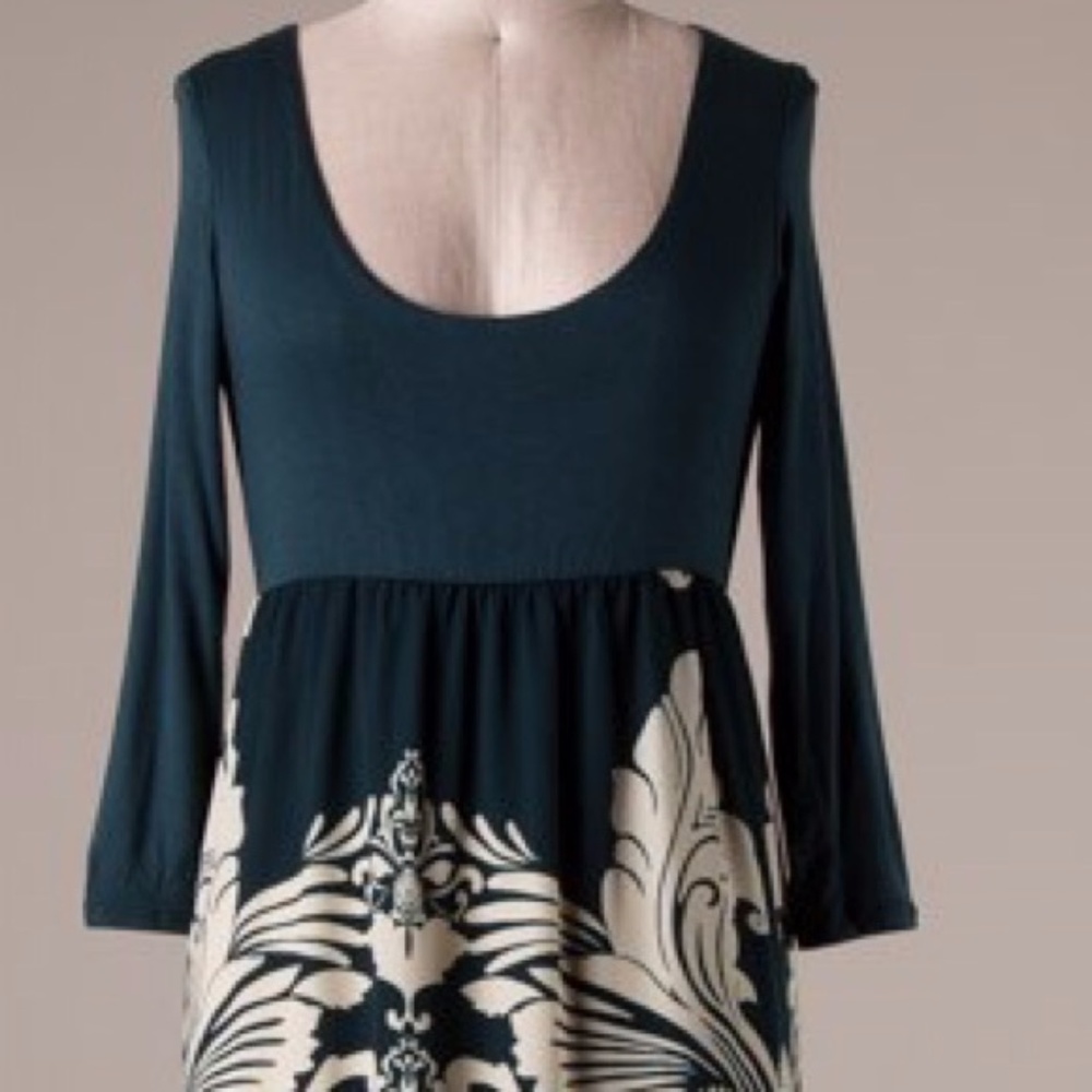 Long Sleeve Hunter Green Maxi Dress - Picture 3 of 7